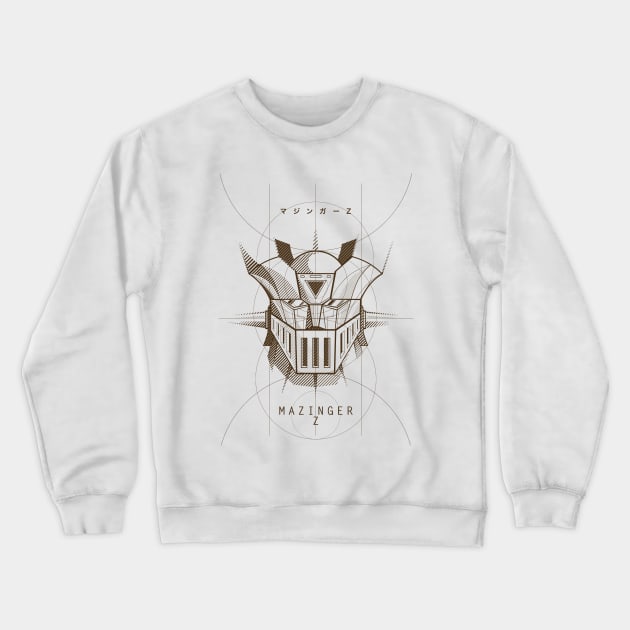 081 Project Mazinger Z Crewneck Sweatshirt by Yexart